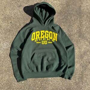 Vintage University of Oregon Ducks UO Green Pullover Hoodie